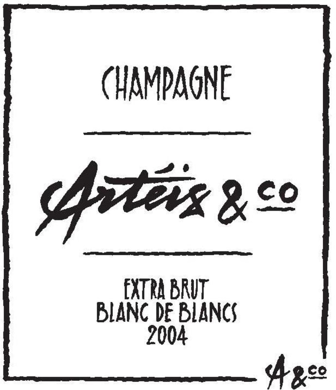 Arteis & Co Champagne Extra Brut Blanc de Blancs 2004 Front Label
