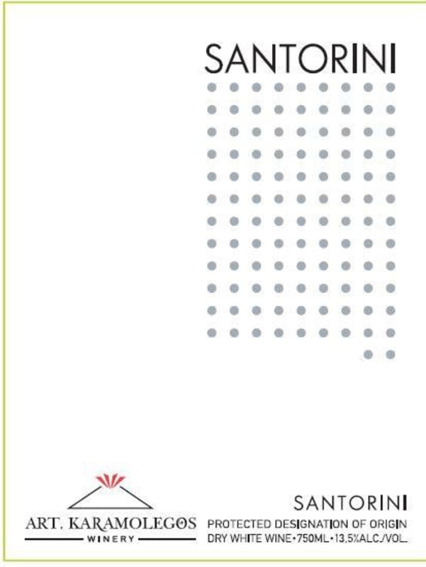 Artemis Karamolegos Santorini Dry Assyrtico 2015 Front Label