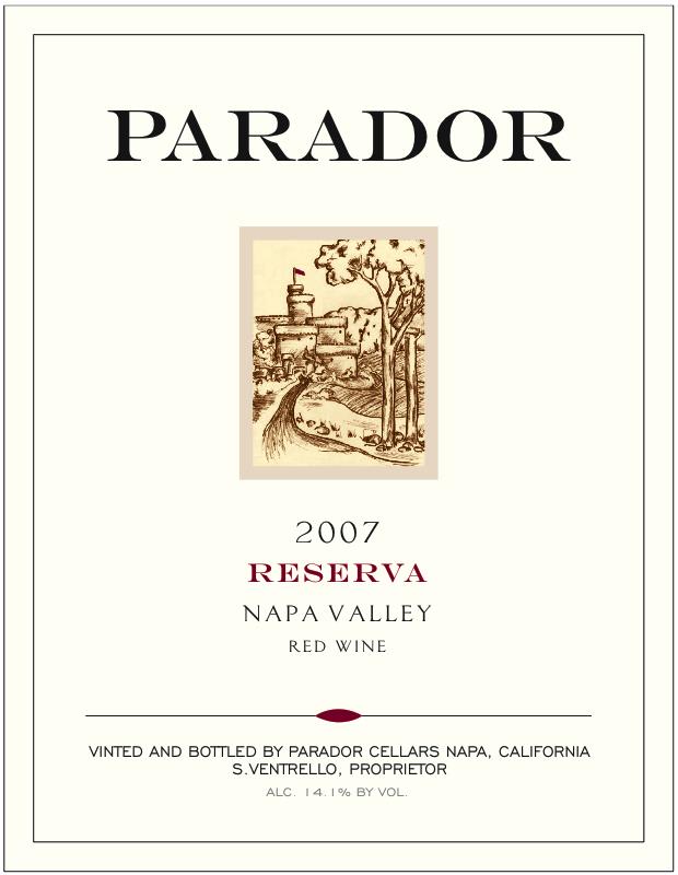 Parador Reserva Red 2007 Front Label