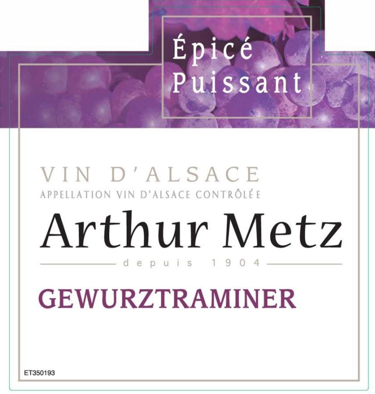 Arthur Metz Arthur Metz Gewurztraminer 2011 Front Label