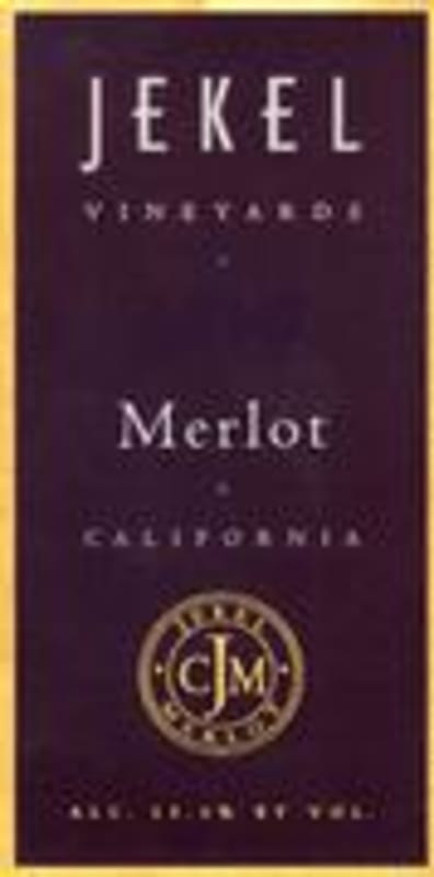 Jekel Merlot 1997 Front Label