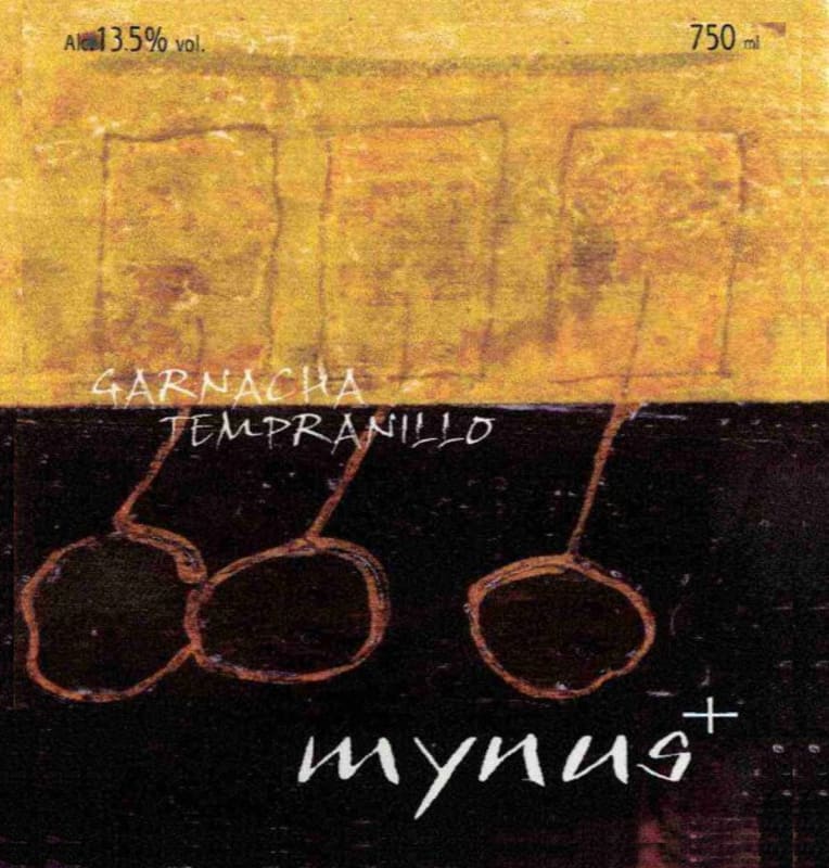 Artiga & Fustel Mynus+ Garnacha Tempranillo 2014 Front Label