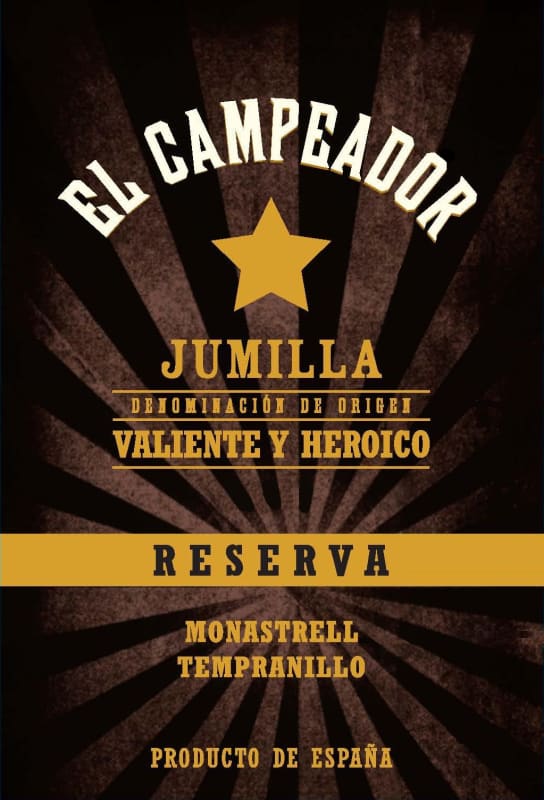 Artiga & Fustel El Campeador Reserva 2009 Front Label