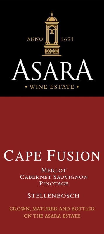 Asara Wine Estate Stellenbosch Collection Cape Fusion 2011 Front Label