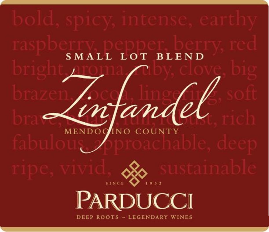 Parducci Small Lot Blend Zinfandel 2012 Front Label
