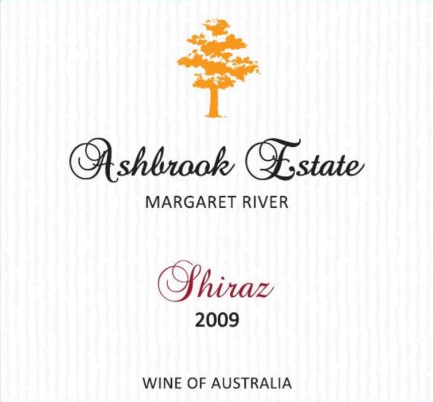 Ashbrook Estate Shiraz 2009 Front Label