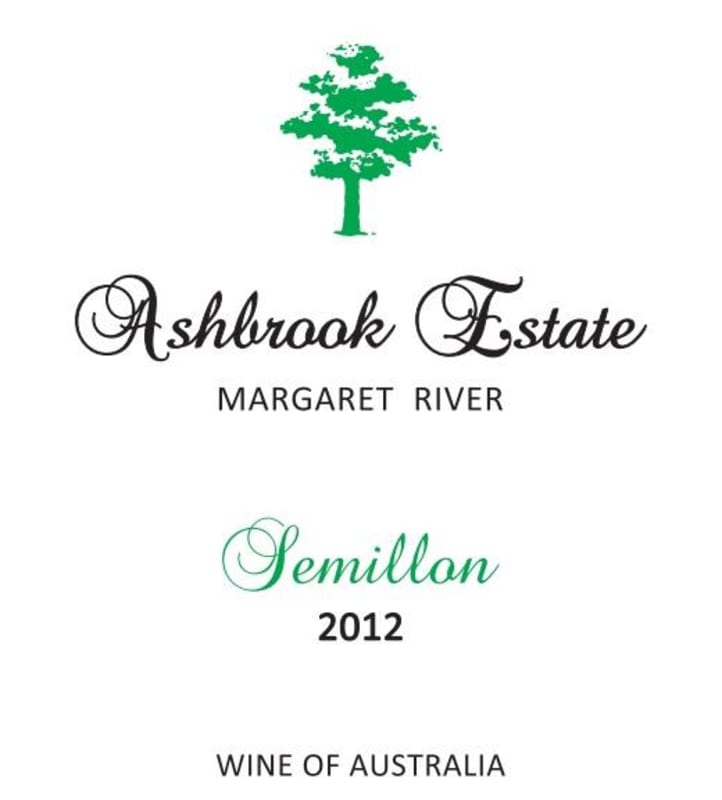 Ashbrook Estate Semillon 2012 Front Label