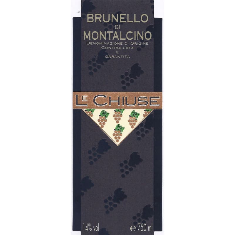 Le Chiuse Brunello di Montalcino (375ML half-bottle) 2012 Front Label