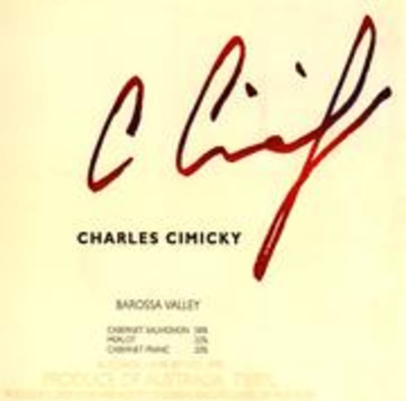 Cimicky Merlot 1998 Front Label