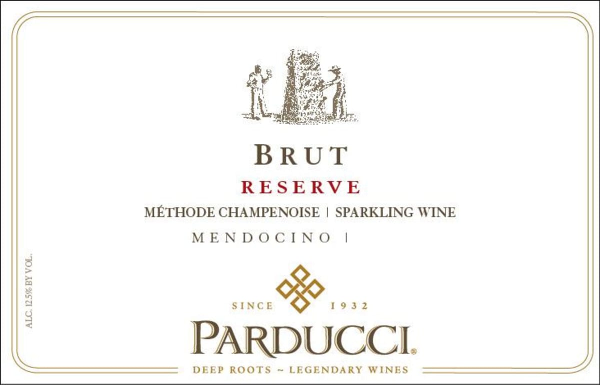 Parducci Brut Reserve 2012 Front Label