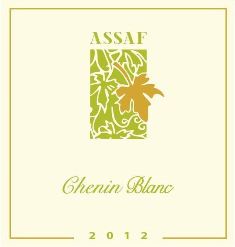 Assaf Winery Chenin Blanc 2012 Front Label