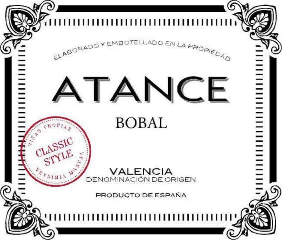 Atance Bobal 2015 Front Label