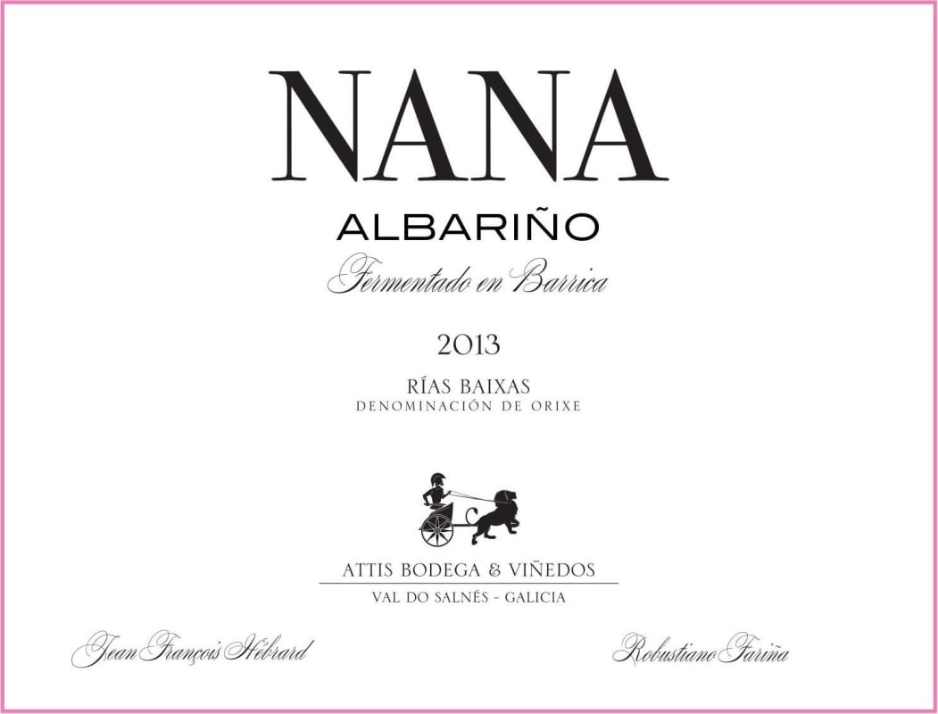 Attis Winery and Vineyard Nana Albarino 2013 Front Label