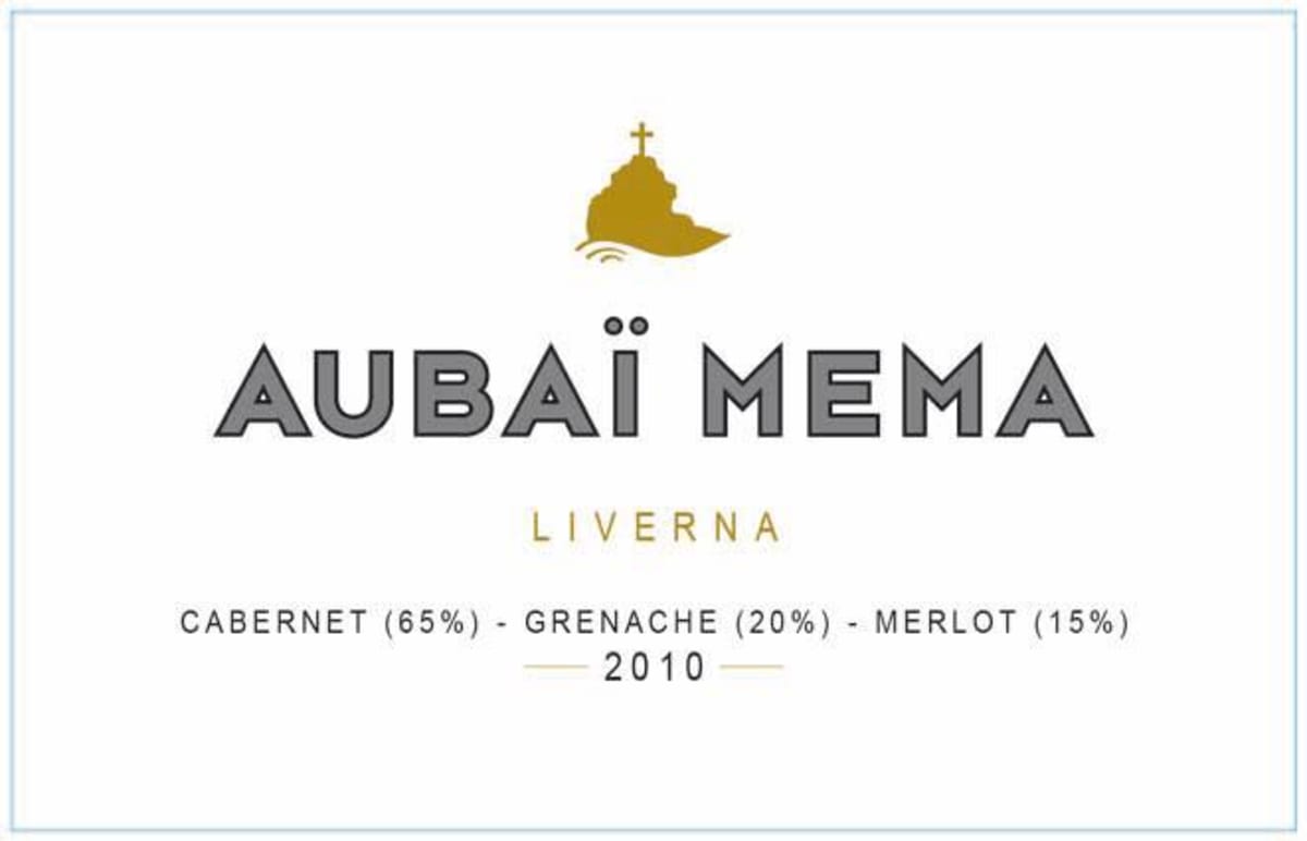 Aubai Mema Liverna Rouge 2010 Front Label