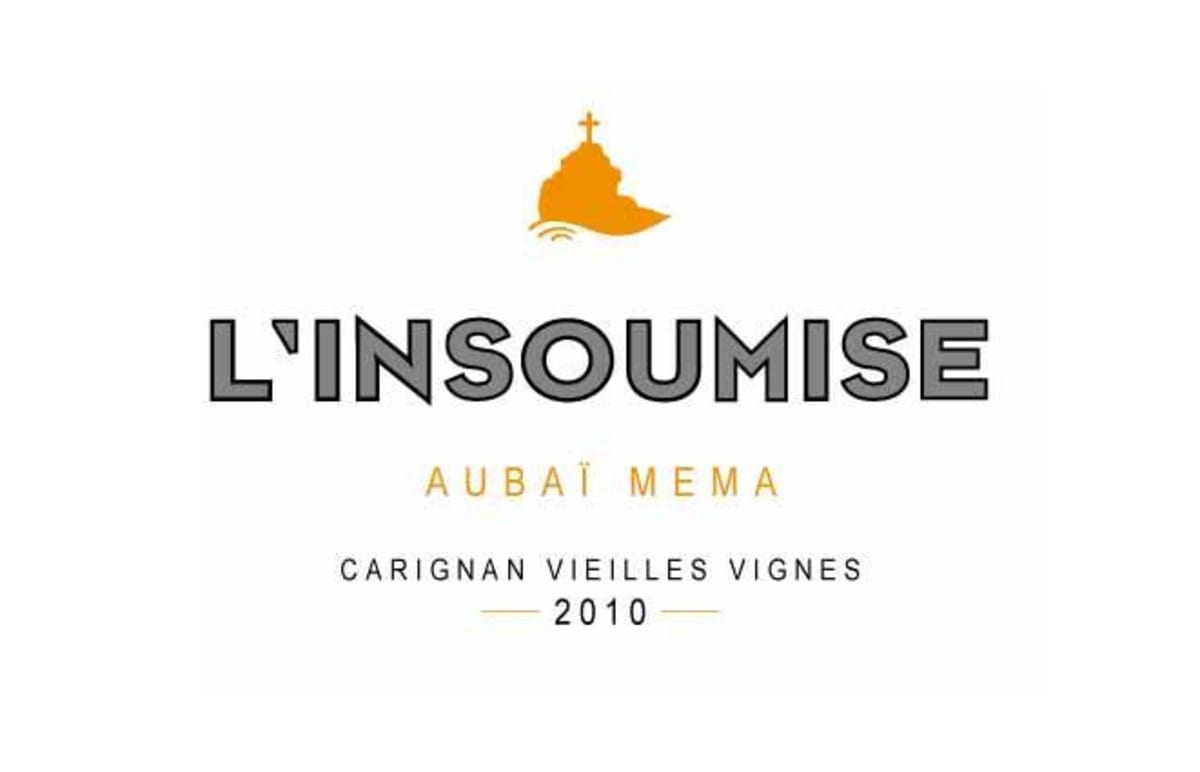 Aubai Mema L'Insoumise Rouge 2010 Front Label
