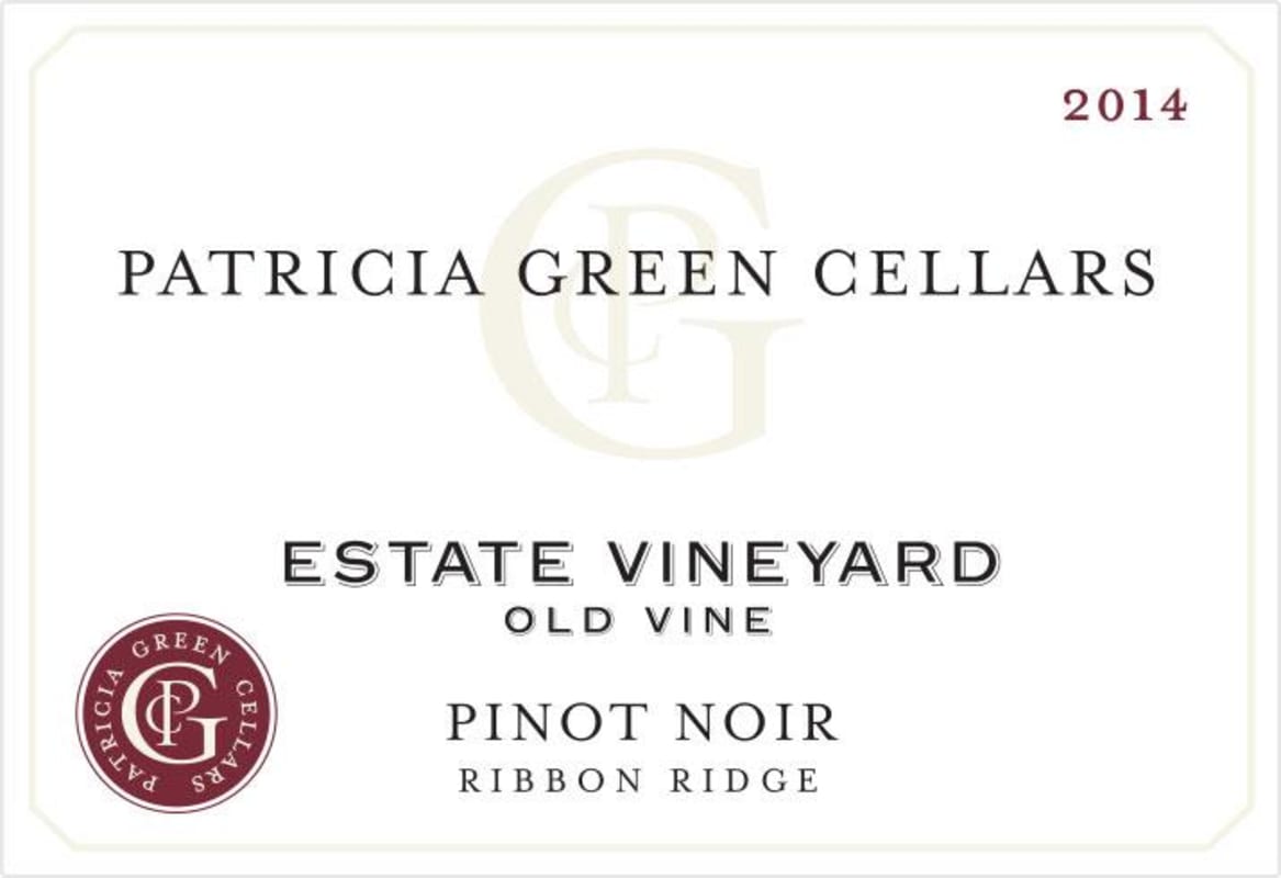 Patricia Green Estate Old Vine Pinot Noir 2014 Front Label