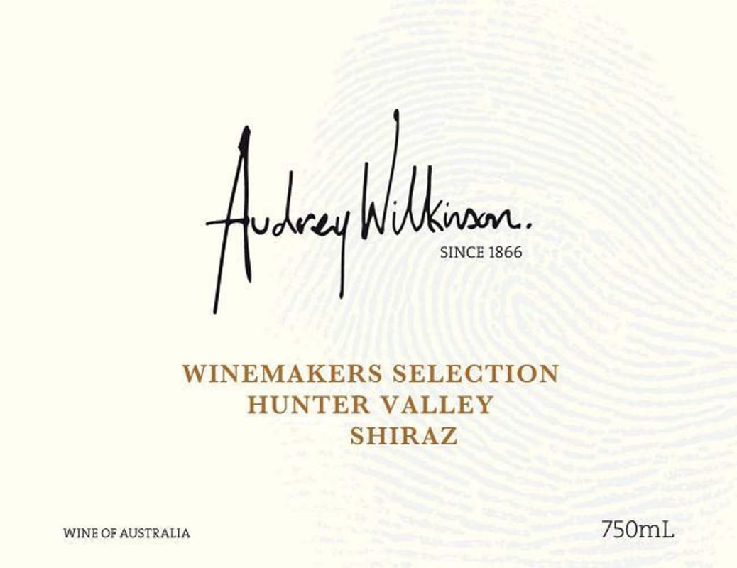 Audrey Wilkinson Vineyard Winemakers Selection Shiraz 2014 Front Label