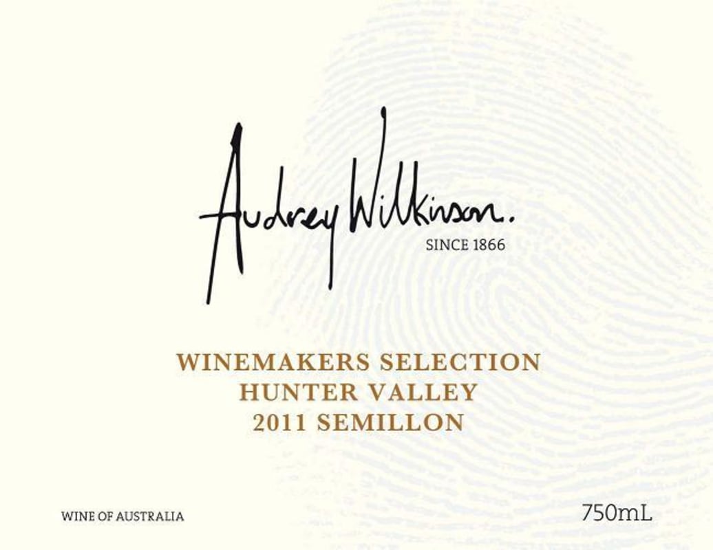 Audrey Wilkinson Vineyard Winemakers Selection Semillon 2011 Front Label