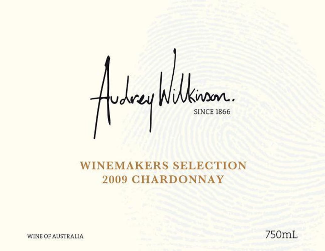 Audrey Wilkinson Vineyard Winemakers Selection Chardonnay 2009 Front Label