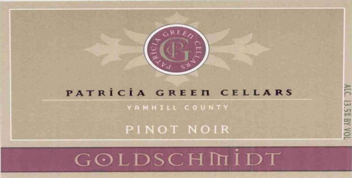 Patricia Green Goldschmidt Vineyard Pinot Noir 2003 Front Label