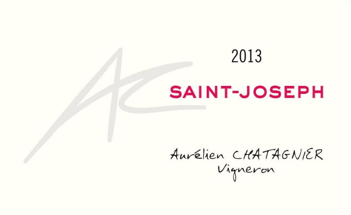 Aurelien Chatagnier Saint-Joseph 2013 Front Label