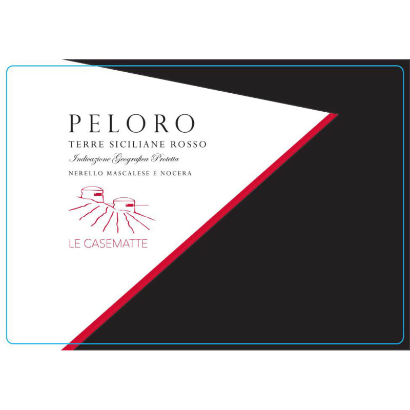 Le Casematte Peloro Rosso 2013 Front Label
