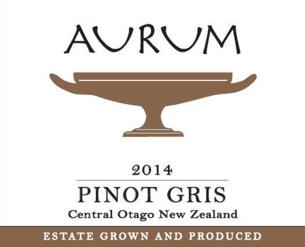 Aurum Pinot Gris 2014 Front Label