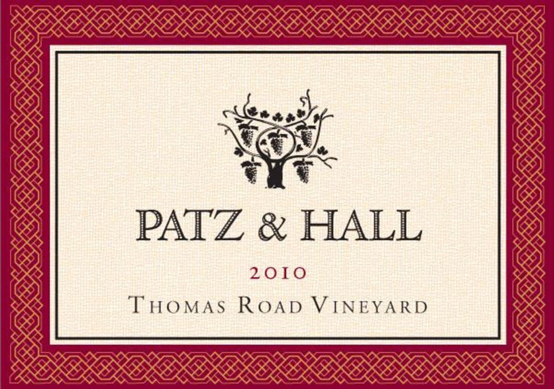 Patz & Hall Thomas Road Vineyard Pinot Noir 2010 Front Label