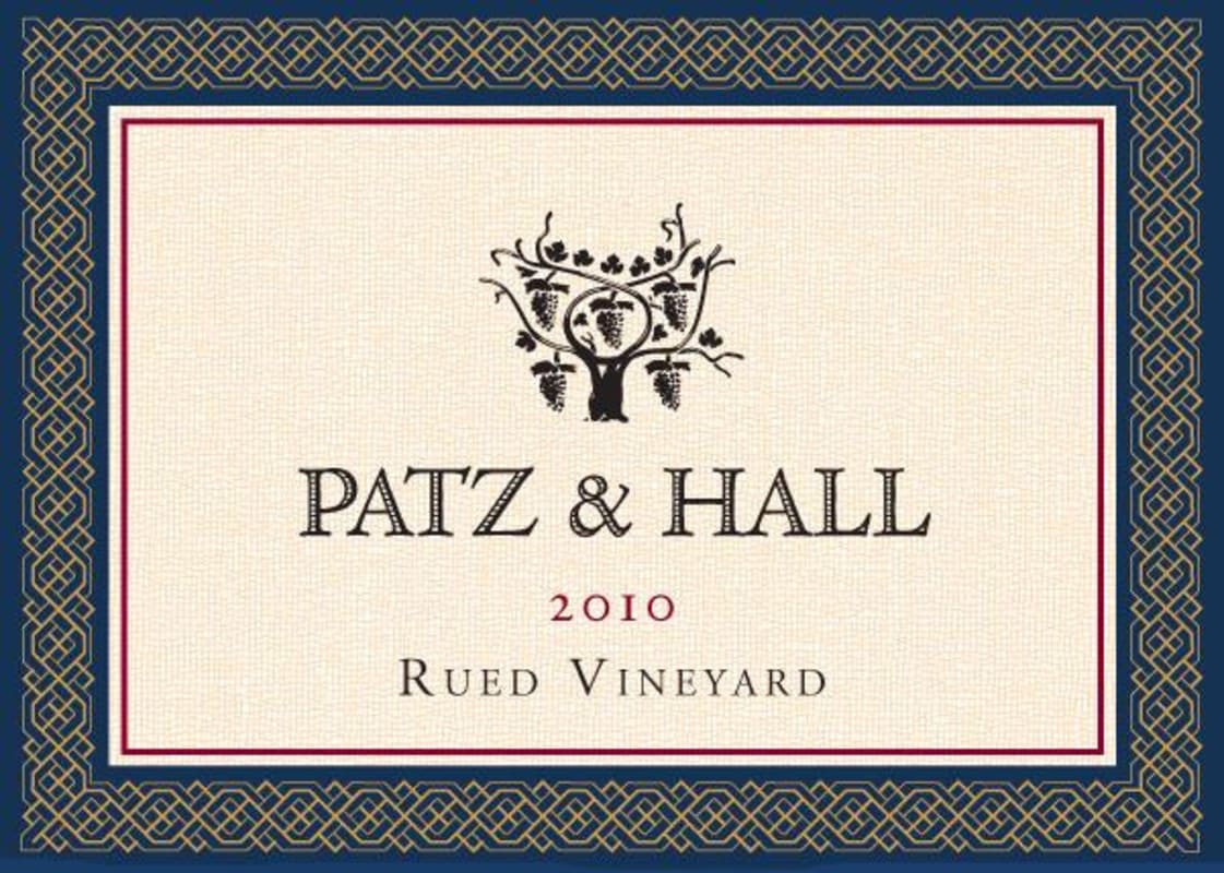 Patz & Hall Rued Vineyard Chardonnay 2010 Front Label