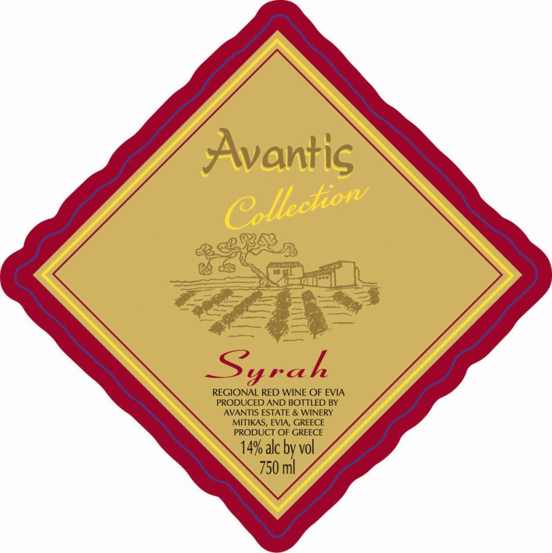 Avantis Wines Collection Syrah 2010 Front Label