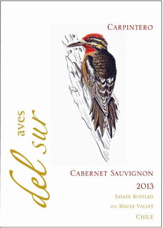 Aves del Sur Wines Cabernet Sauvignon 2013 Front Label