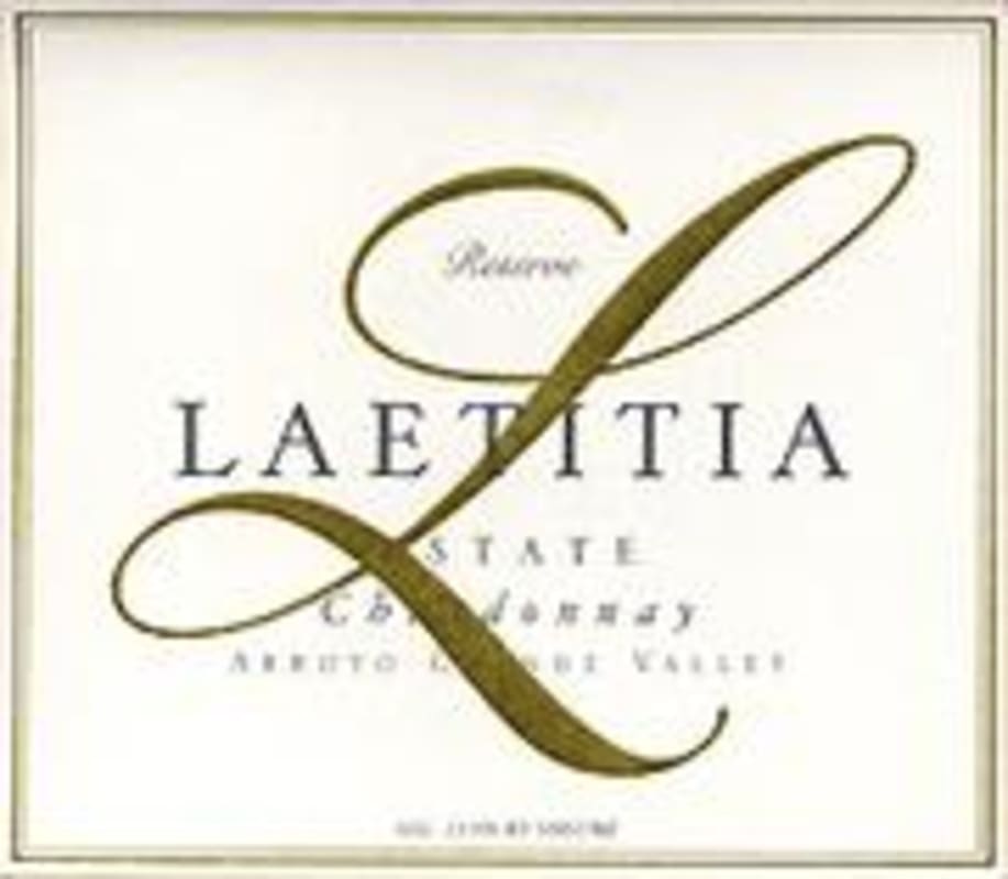 Laetitia Chardonnay Reserve 1998 Front Label