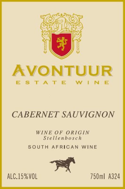 Avontuur Estate Cabernet Sauvignon 2012 Front Label