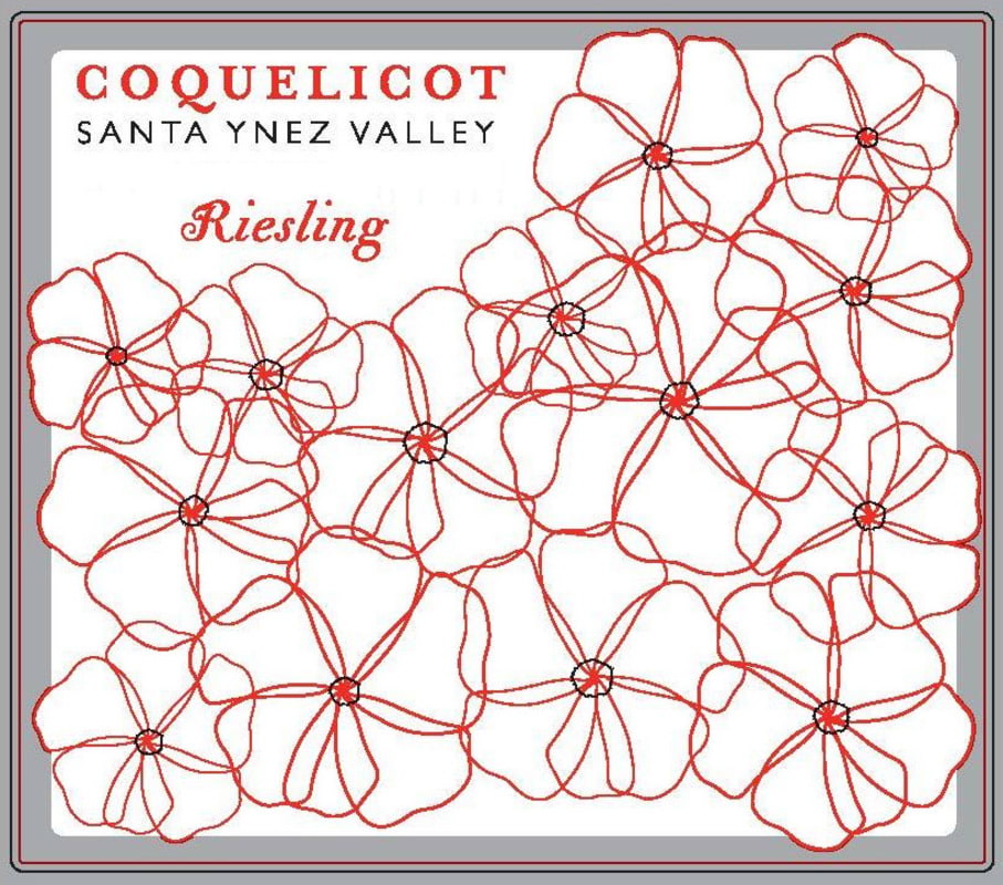 Coquelicot Estate Vineyard Riesling 2015 Front Label