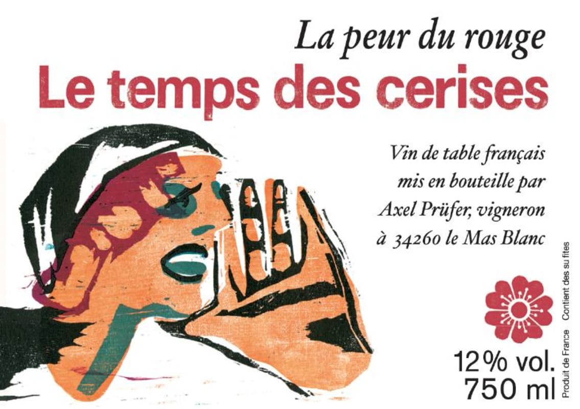 Axel Prufer Le Temps Des Cerises La Peur du Rouge 2014 Front Label