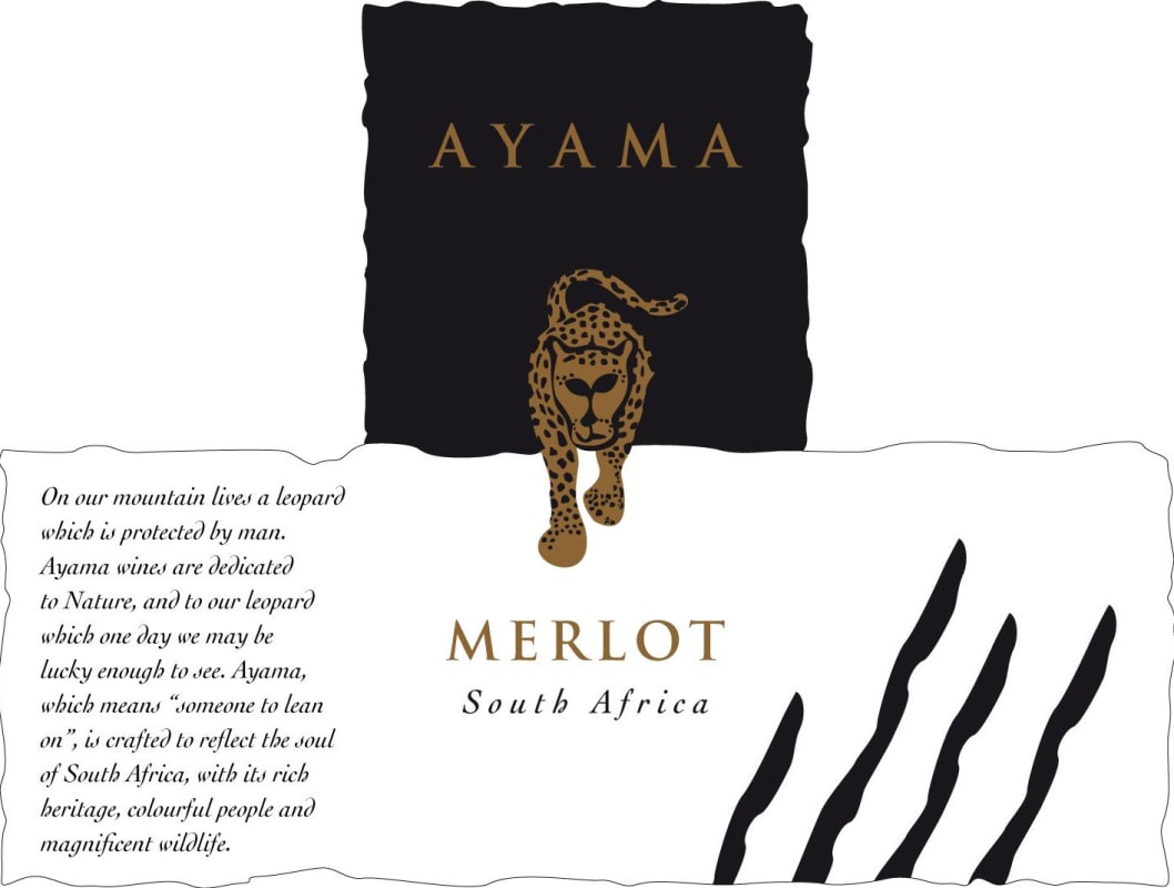 Ayama Slent Farms Merlot 2012 Front Label