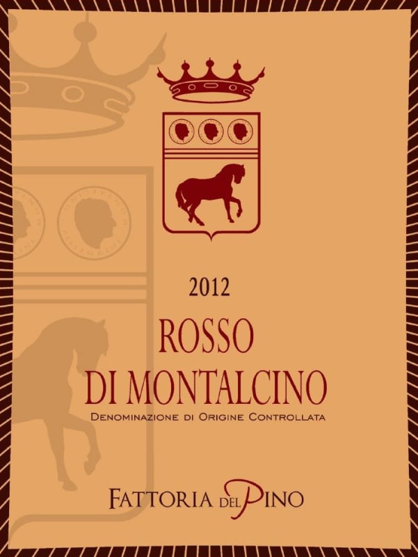 Az .Agr. Il Pino di Jessica Pellegrini Rosso di Montalcino 2012 Front Label