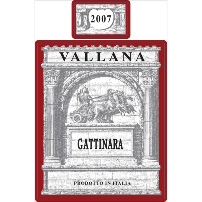 Vallana Gattinara 2007 Front Label