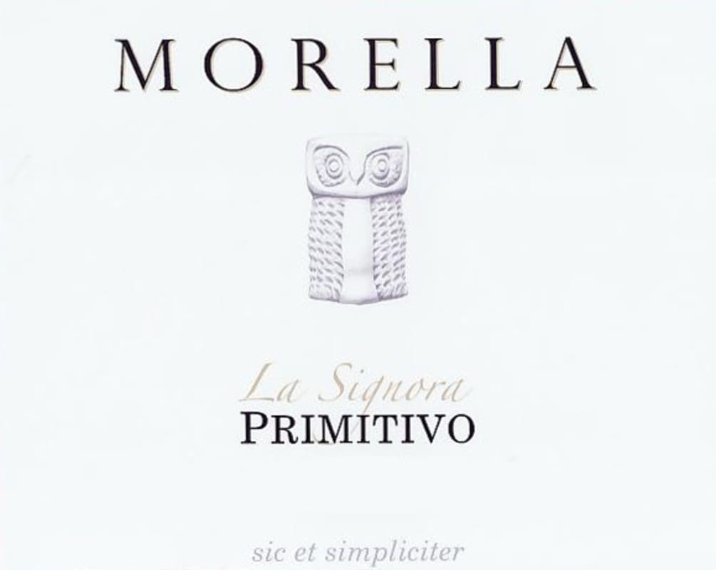 Az. Ag. Morella La Signora Primitivo 2011 Front Label