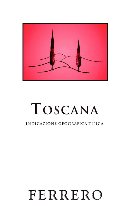 Ferrero Toscana Rosso 2012 Front Label