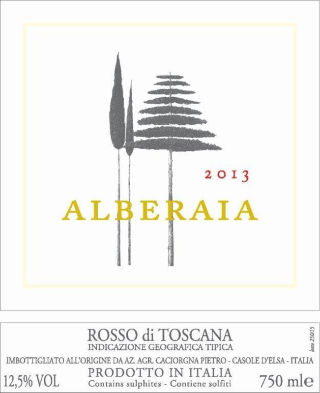 Tenuta delle Macchie Toscana Alberaia 2013 Front Label