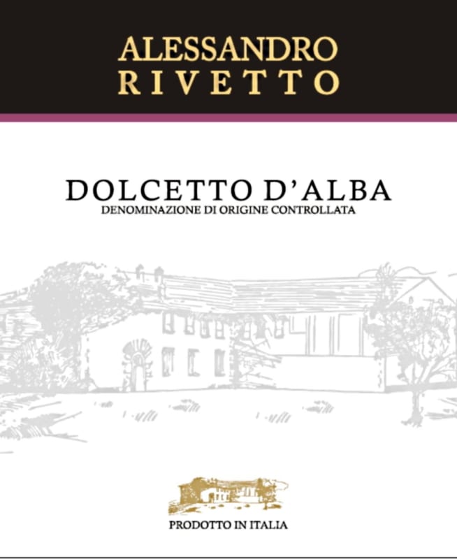 Alessandro Rivetto Dolcetto d'Alba 2011 Front Label