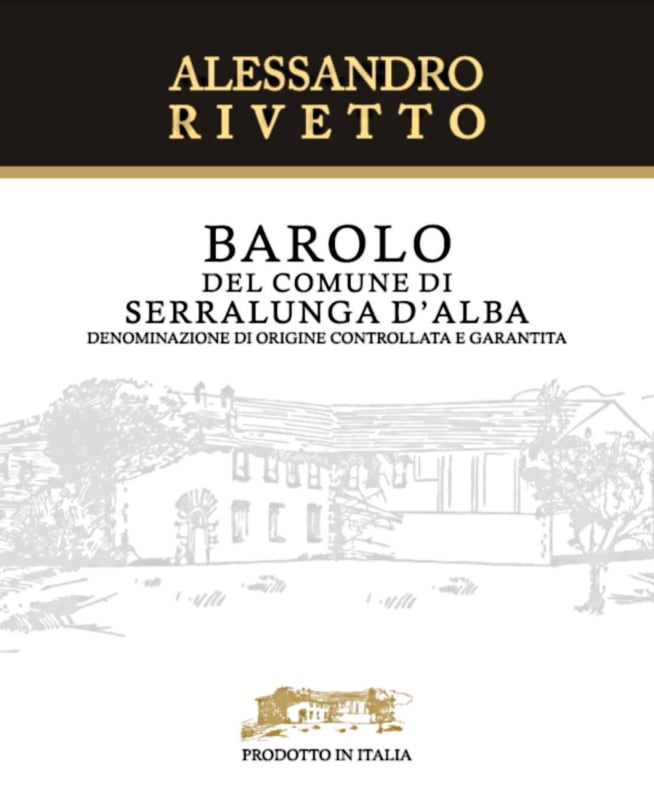 Alessandro Rivetto Barolo Comune di Serralunga d'Alba 2010 Front Label