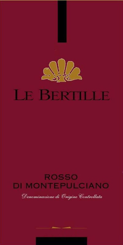 Az. Agricola le Bertille Rosso di Montepulciano 2012 Front Label