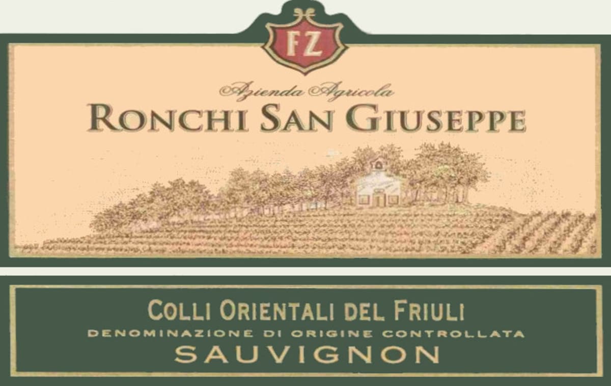 Az. Agricola Ronchi San Giuseppe Colli Orientali del Friuli Sauvignon 2015 Front Label