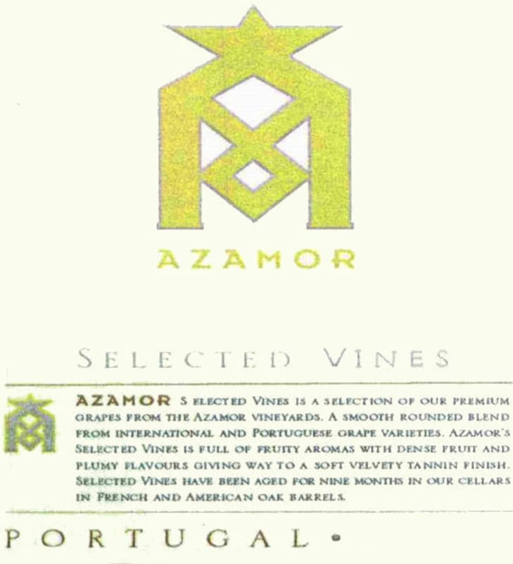 Azamor Selected Vines Red Blend 2010 Front Label