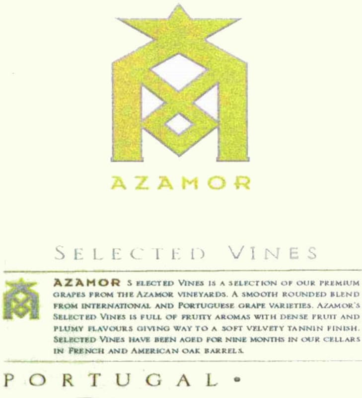 Azamor Selected Vines Red Blend 2009 Front Label