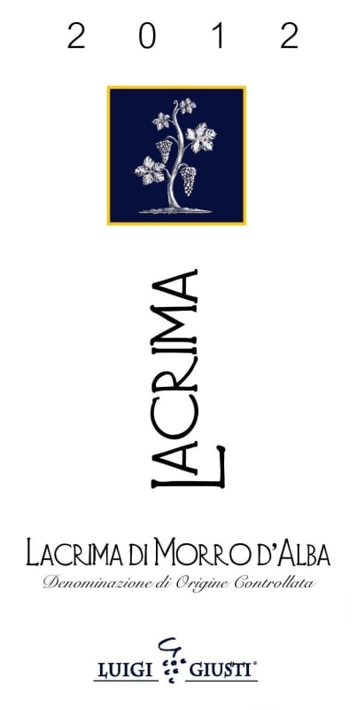 Azienda Agraria Giusti Piergiovanni Lacrima di Morro d'Alba 2012 Front Label