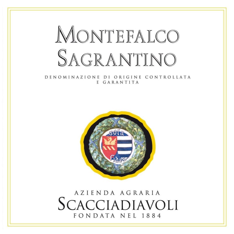 Scacciadiavoli Sagrantino di Montefalco 2010 Front Label