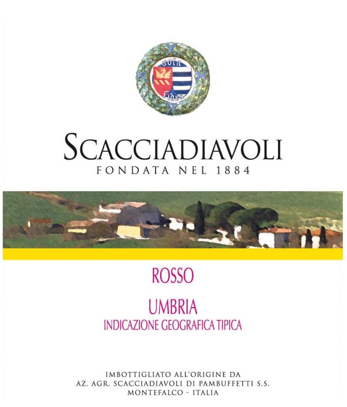 Scacciadiavoli Umbria Rosso 2010 Front Label